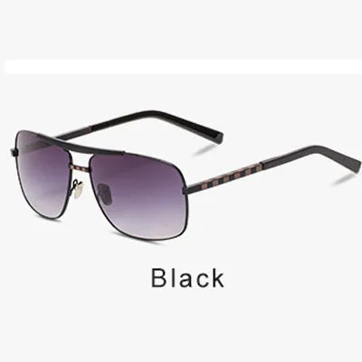 Lunettes de Soleil Carrées Vintage Retro UV400 Dégradé Monture Alliage Homme – CLEVI Paris
