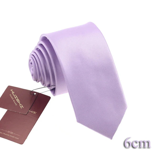 Cravate unisexe unie 6 à 8 cm – CLEVI Paris