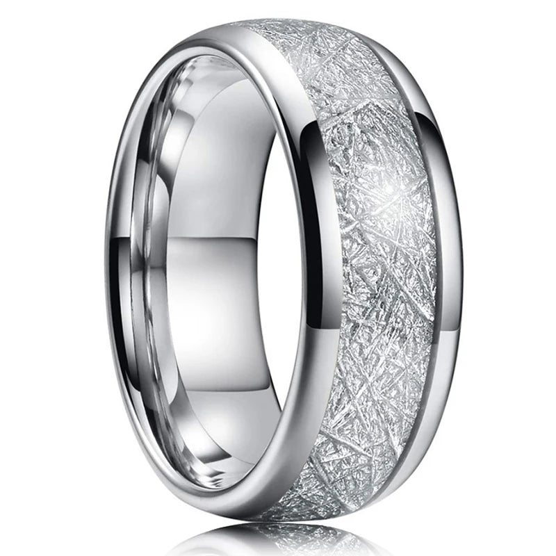 Bague Unisexe Opale Rouge et Météorite – CLEVI Paris