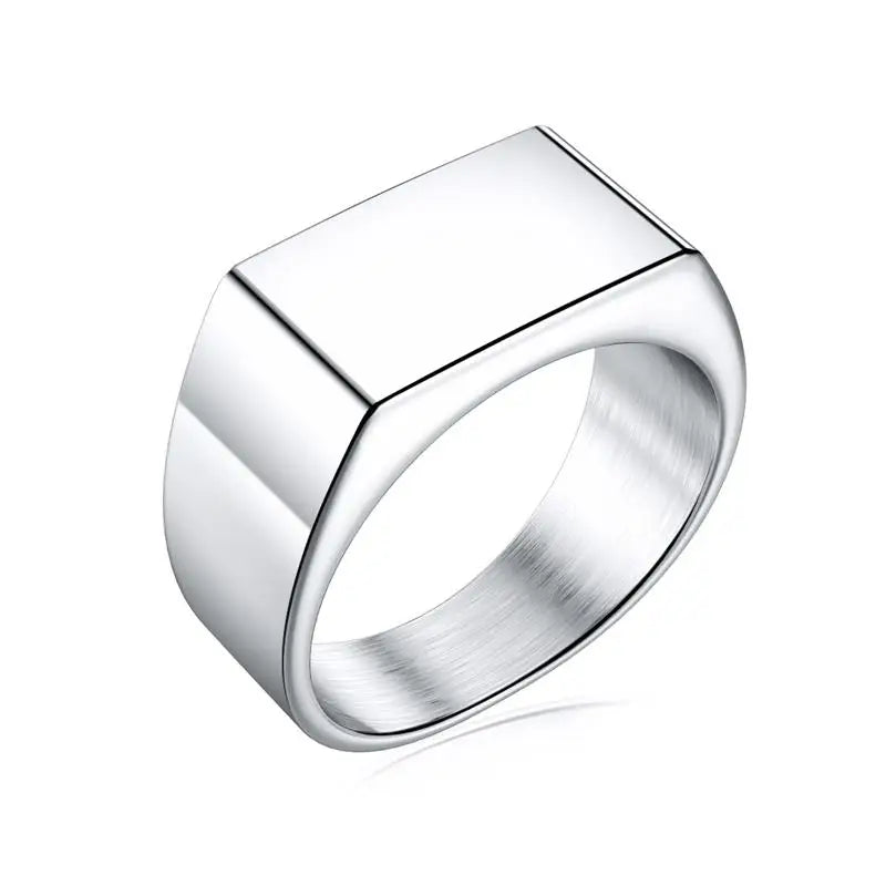 Bague Homme en Acier Inoxydable et Zircon – CLEVI Paris