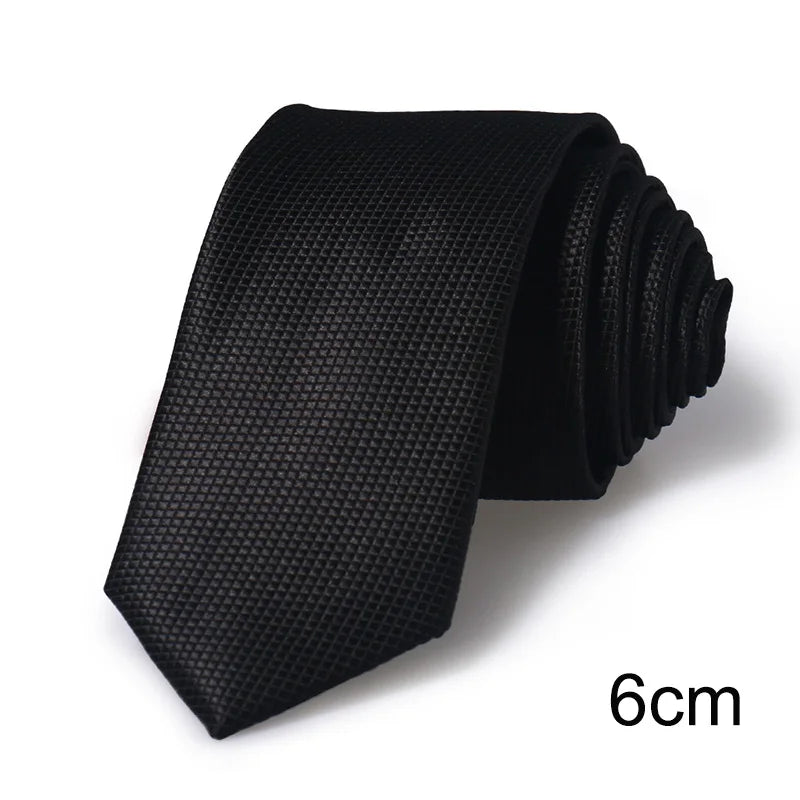 Cravate unisexe unie 6 à 8 cm – CLEVI Paris
