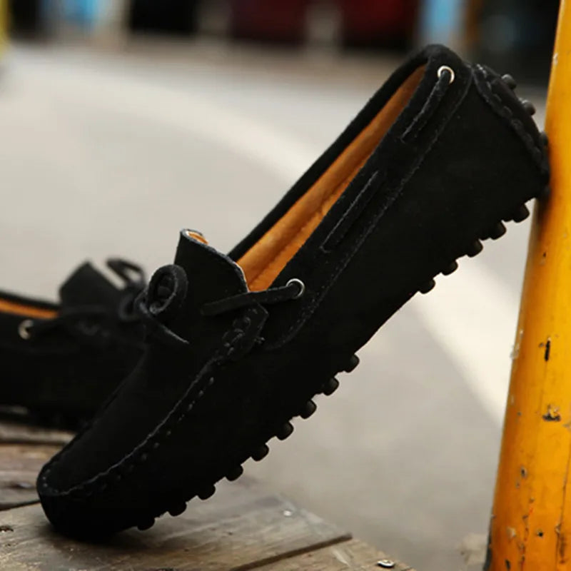 Mocassins Homme Daim Véritable Slip-On Légers & Respirants | 9 Coloris, Tailles 38-49 – CLEVI Paris