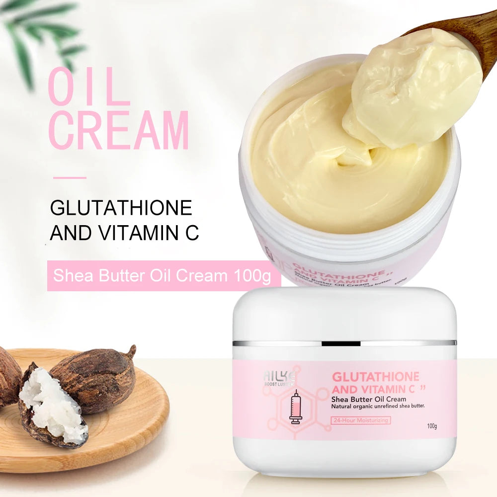 Gamme Éclat AILKE Glutathion & Vitamine C | Crème Corps, Lotion, Sérum & Savon Éclaircissant – CLEVI Paris