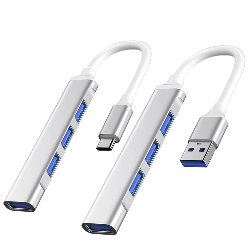 Hub USB-C 3.1 vers 4 Ports USB 2.0 OTG Compact MacBook PC Xiaomi – CLEVI Paris