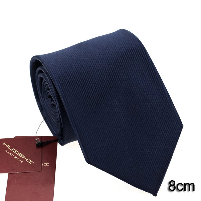 Cravate unisexe unie en polyester – CLEVI Paris