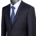 Costume Homme Sur-Mesure 100% Laine Super 120 Bleu Nuit Mariage Smoking – CLEVI Paris