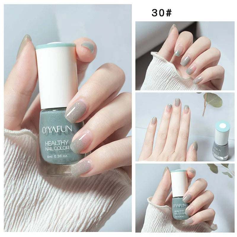 Vernis à Ongles Séchage Rapide Sans UV – Glitter, Matte & Paillettes 40 Couleurs – CLEVI Paris