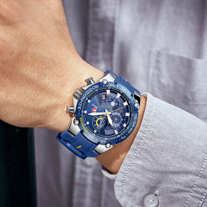 Montre Sport Quartz Chronographe CHEETAH Homme Grand Cadran – CLEVI Paris