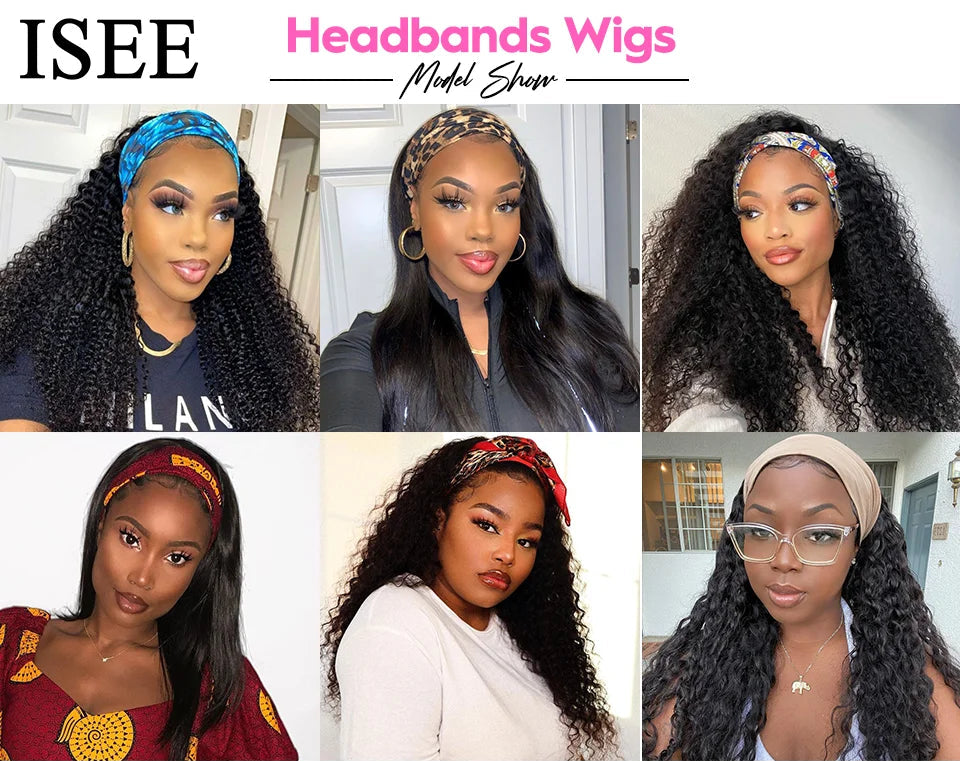 Perruque bandeau cheveux humains lisses – CLEVI Paris