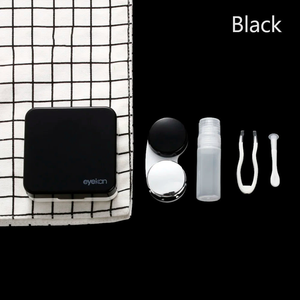 Boîtier à Lentilles de Contact Carré Portable | 17 Coloris | Voyage & Quotidien | Unisexe – CLEVI Paris