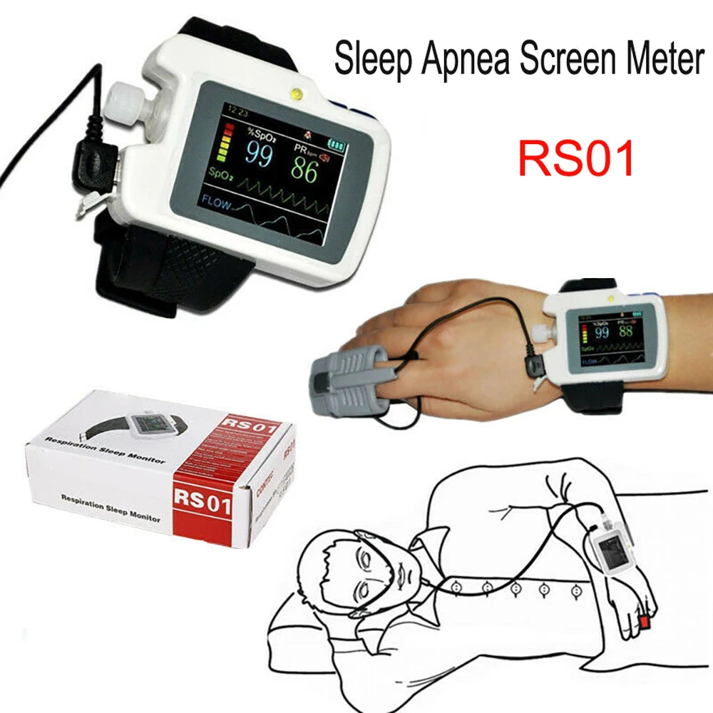 Moniteur Sommeil Apnée Contec RS01 SpO2 Flux Nasal 12h Logiciel PC – CLEVI Paris