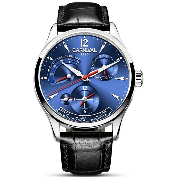 Montre Homme Automatique Double Fuseau Horaire Carnival – CLEVI Paris