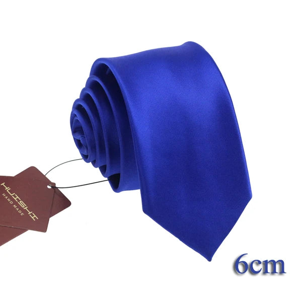 Cravate unisexe unie 6 à 8 cm – CLEVI Paris