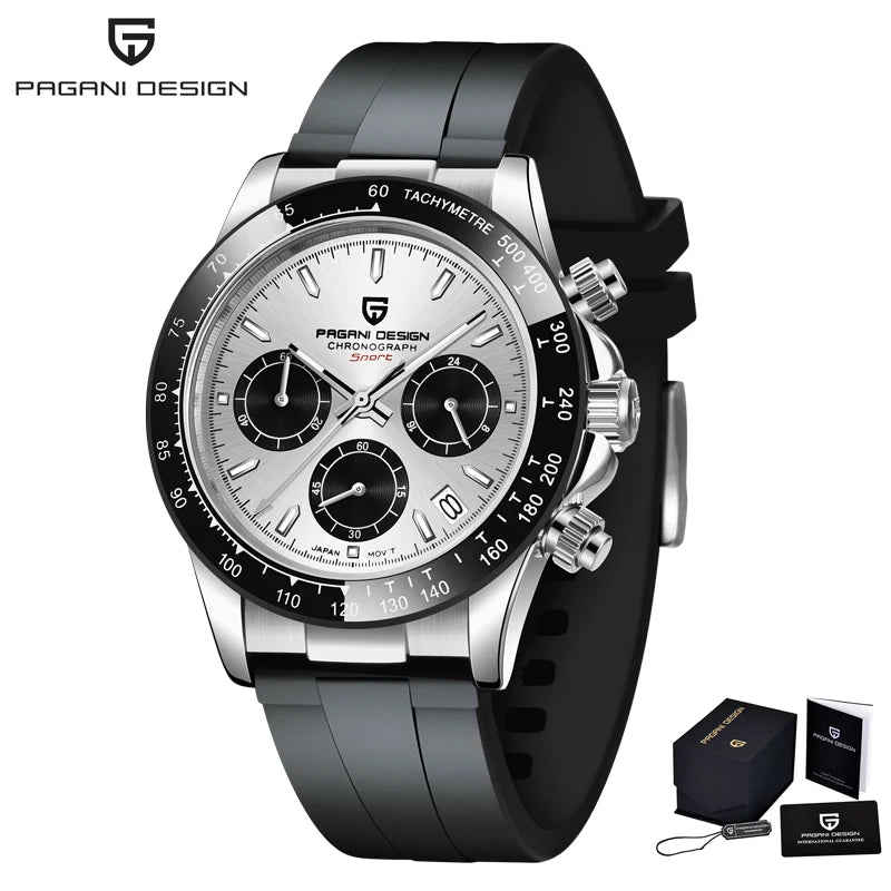 Montre Chronographe Homme Pagani Design 1664 Cadran Météorite Saphir 100m – CLEVI Paris