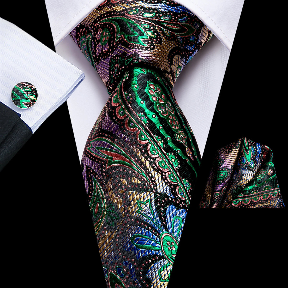 Ensemble cravate homme paisley – CLEVI Paris