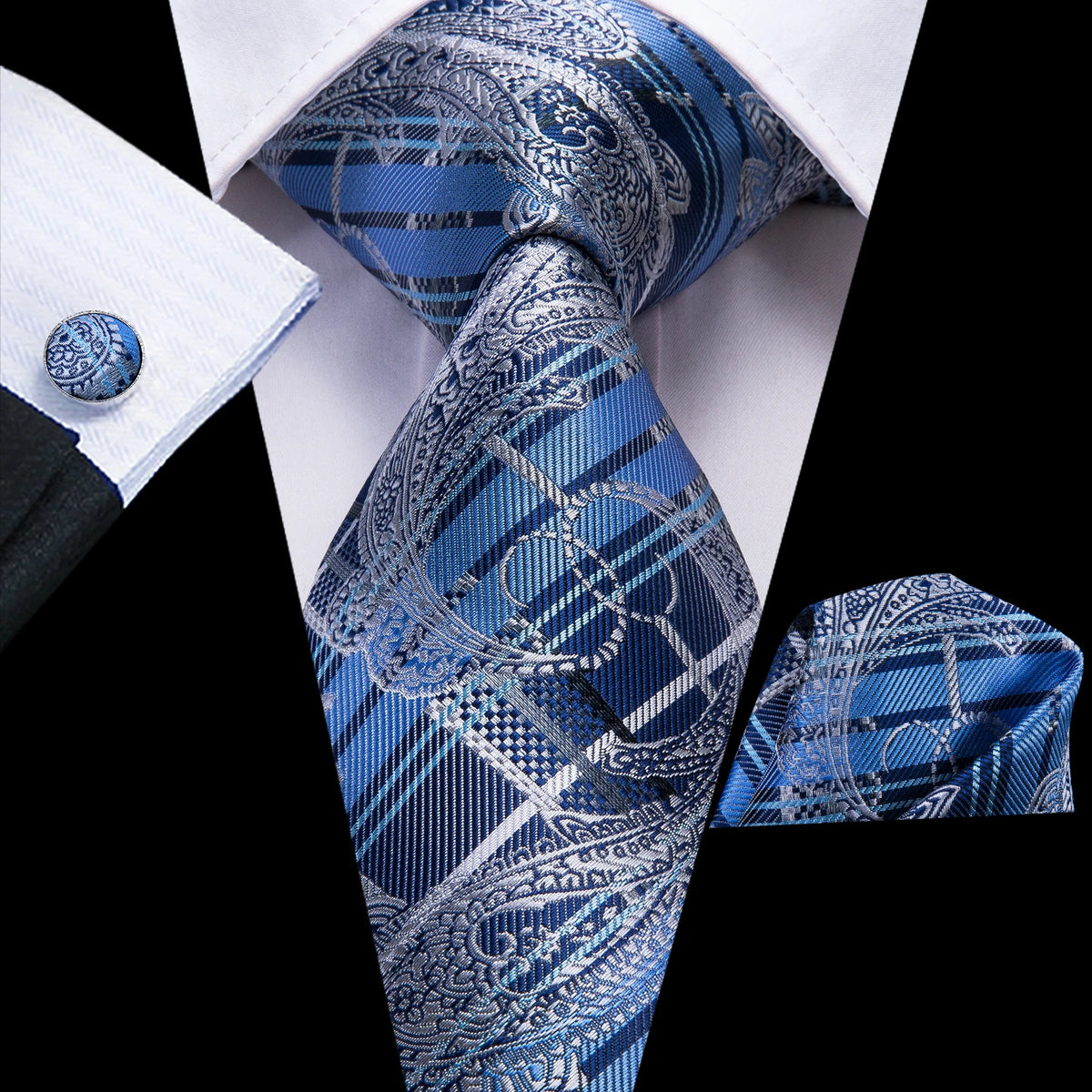 Ensemble cravate homme paisley – CLEVI Paris