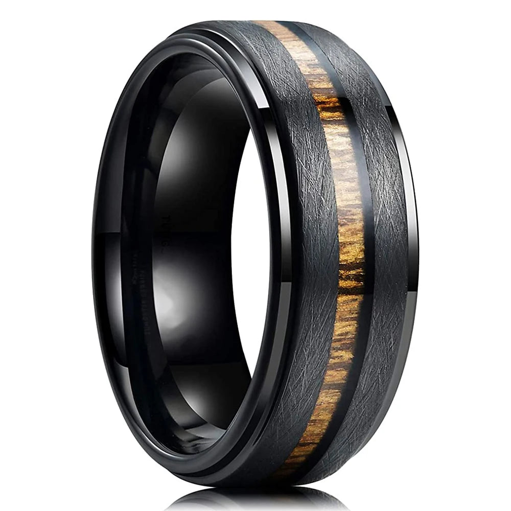 Bague Unisexe Opale Rouge et Météorite – CLEVI Paris