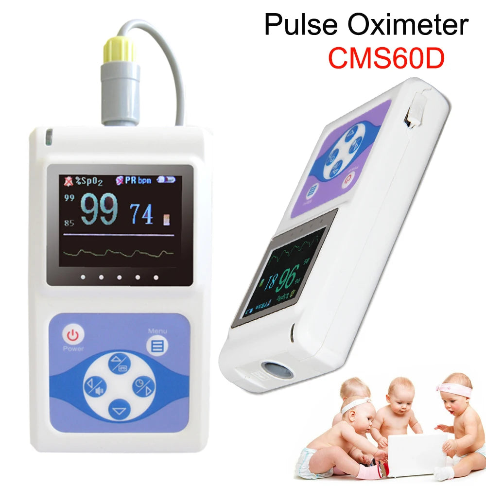 Oxymètre Portable Contec CMS60D OLED SpO2 Sonde Néonatale Logiciel PC – CLEVI Paris