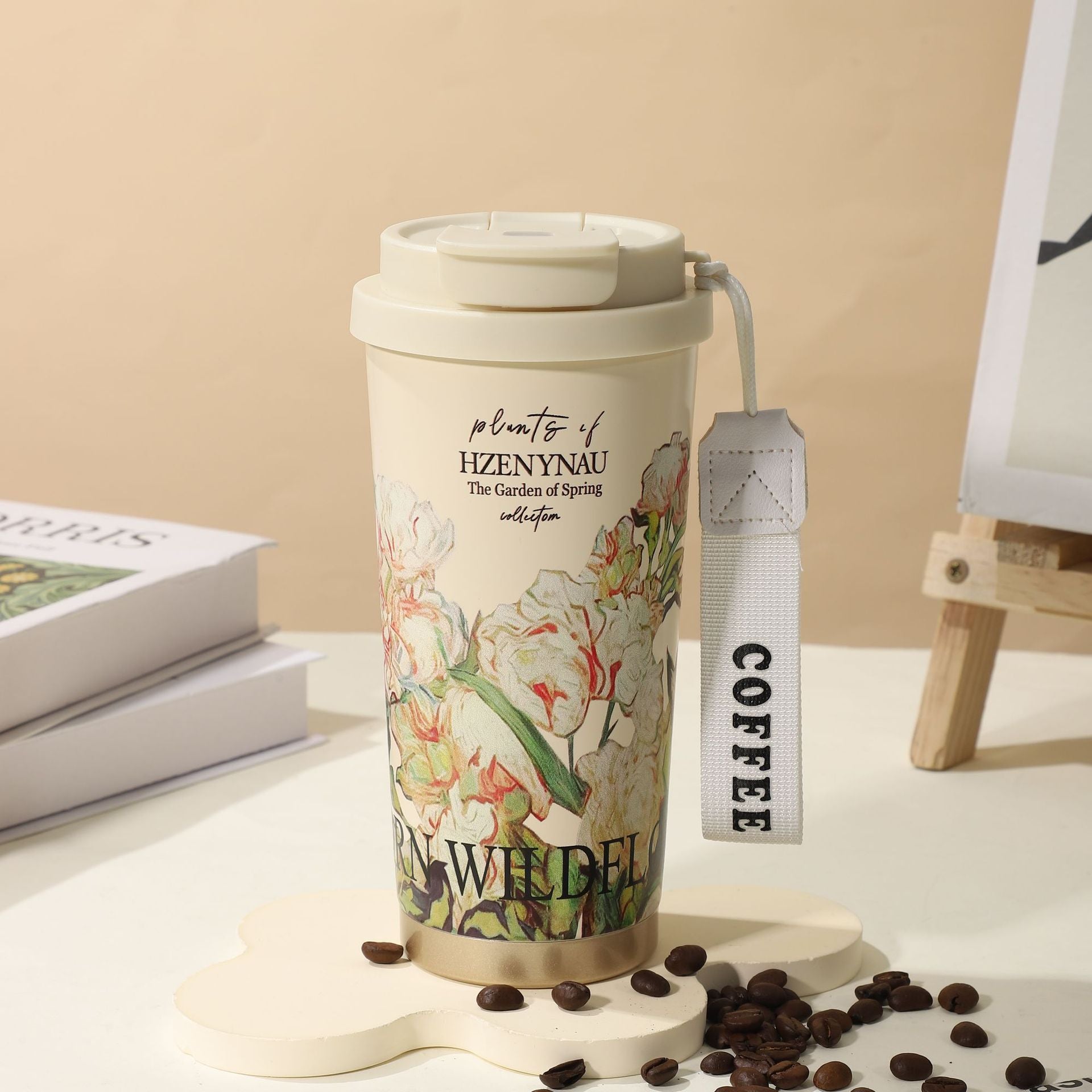 Mug Isotherme Inox Double Paroi Floral & Uni 350-530ml – CLEVI Paris
