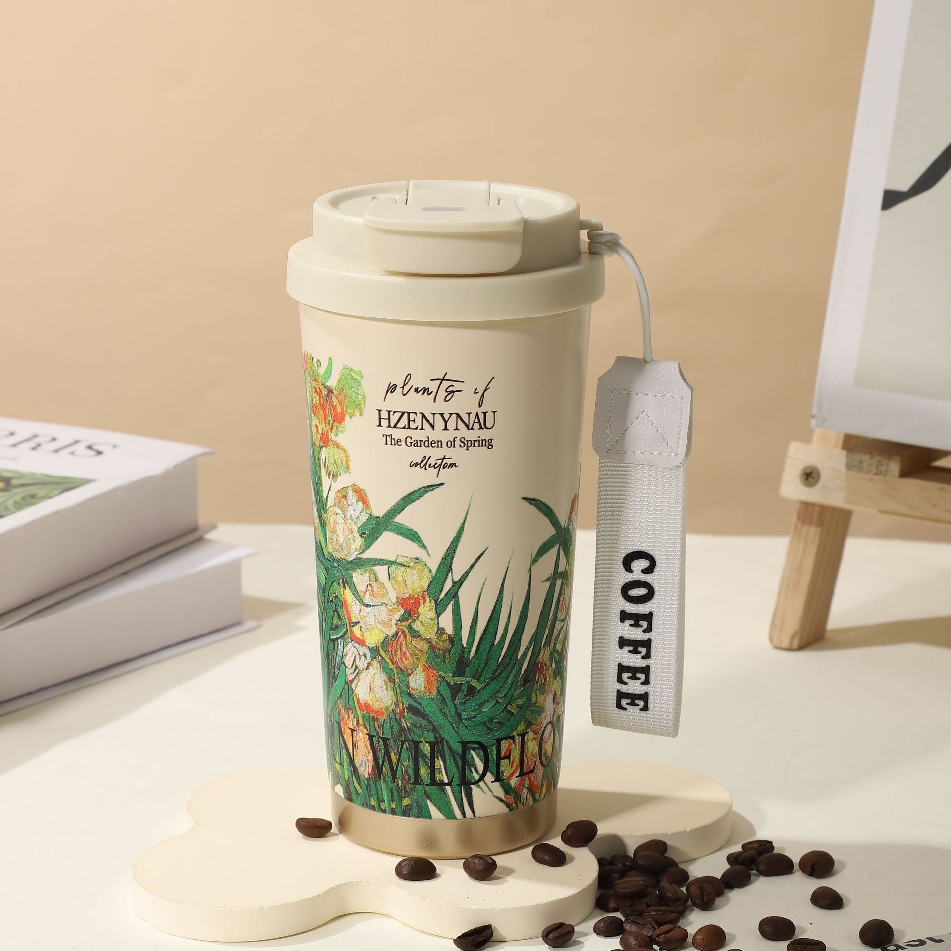 Mug Isotherme Inox Double Paroi Floral & Uni 350-530ml – CLEVI Paris