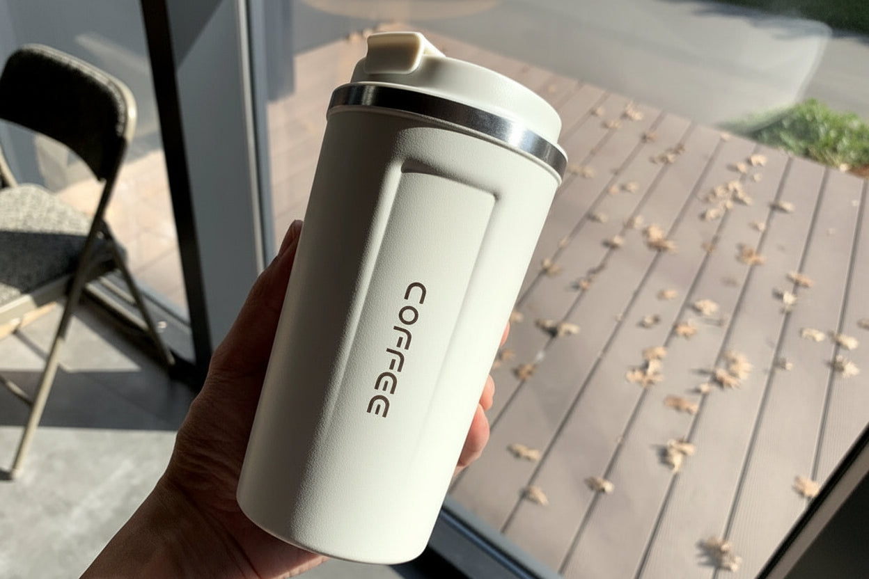 Mug Isotherme Inox Double Paroi Floral & Uni 350-530ml – CLEVI Paris