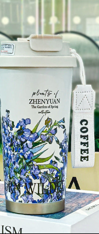 Mug Isotherme Inox Double Paroi Floral & Uni 350-530ml – CLEVI Paris