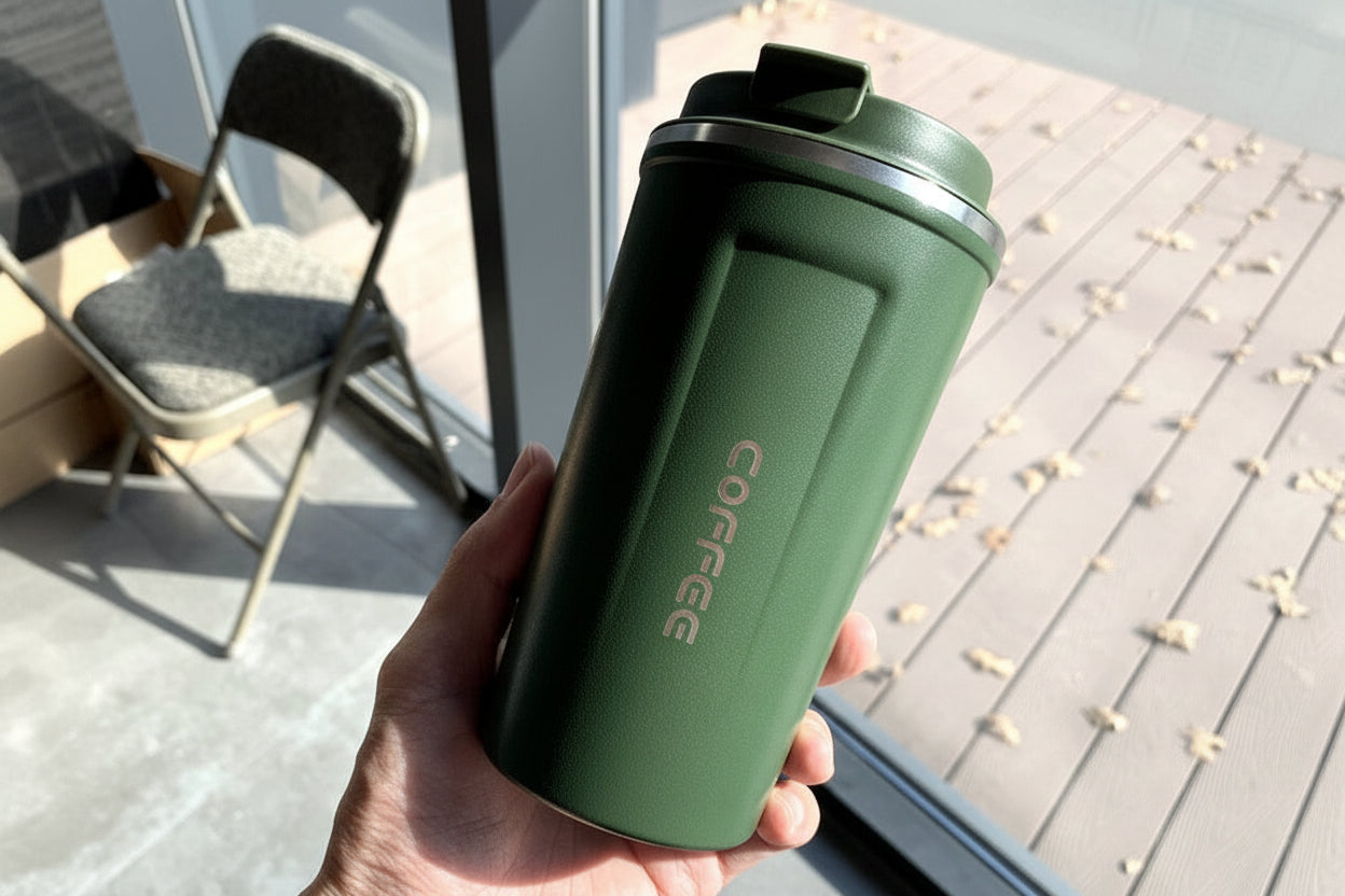 Mug Isotherme Inox Double Paroi Floral & Uni 350-530ml – CLEVI Paris