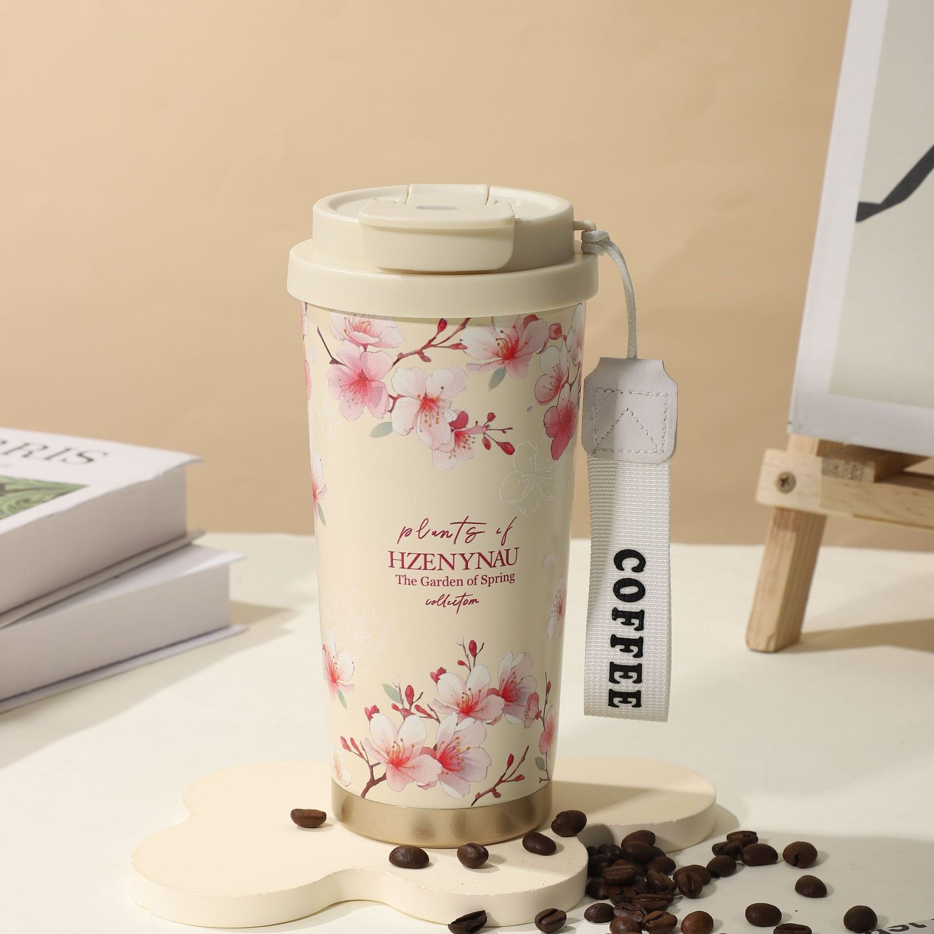 Mug Isotherme Inox Double Paroi Floral & Uni 350-530ml – CLEVI Paris