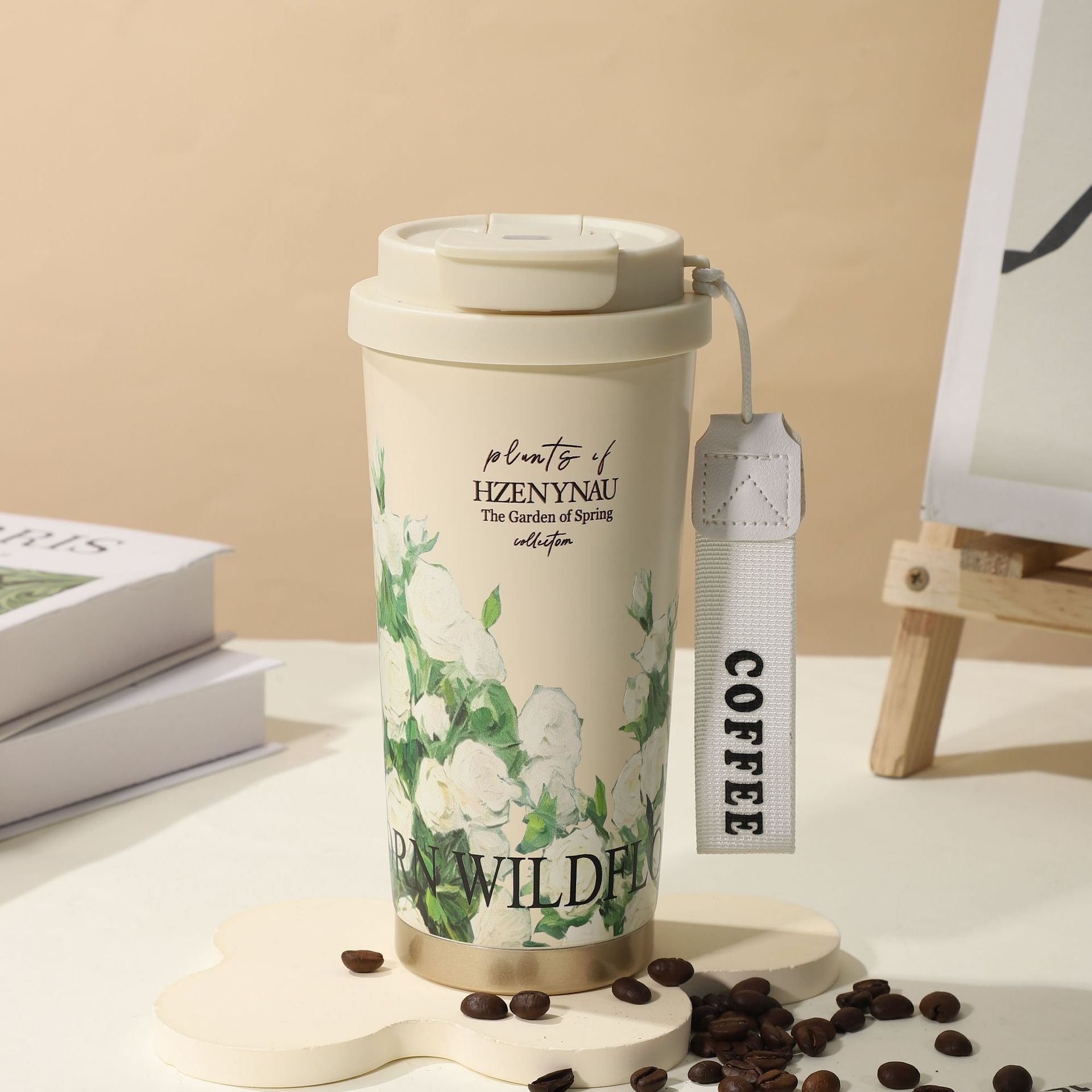 Mug Isotherme Inox Double Paroi Floral & Uni 350-530ml – CLEVI Paris
