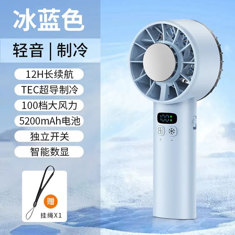 Ventilateur Portable Pliable USB – Ice Compress Rechargeable Voyage & Outdoor