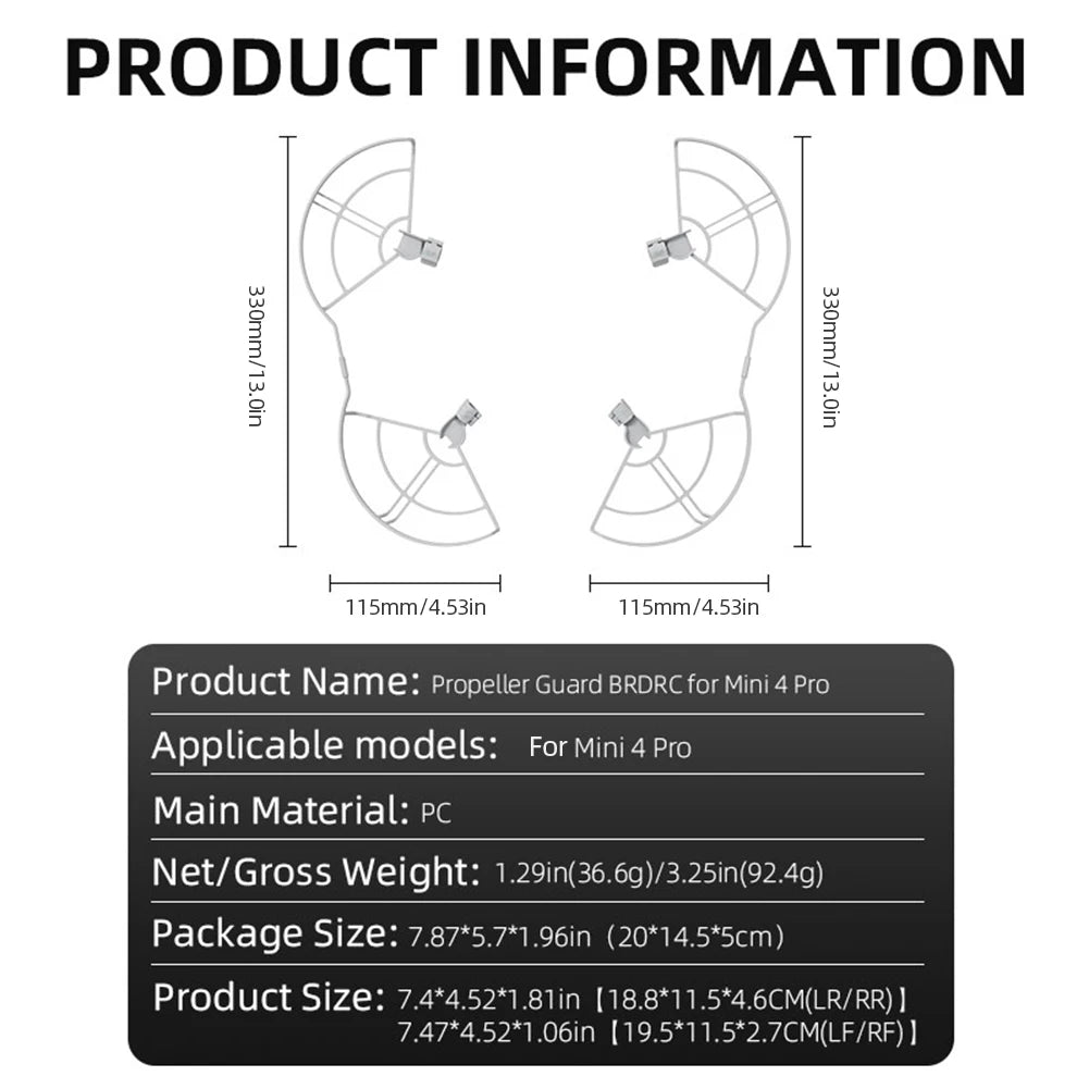 Protège-Hélices à Fixation Rapide pour DJI Mini 4 Pro – CLEVI Paris