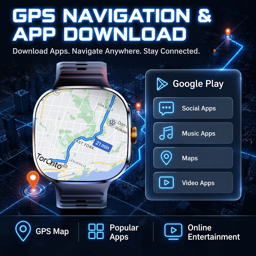 Montre connectée BAOAIQI AMOLED 2,4 pouces – CLEVI Paris