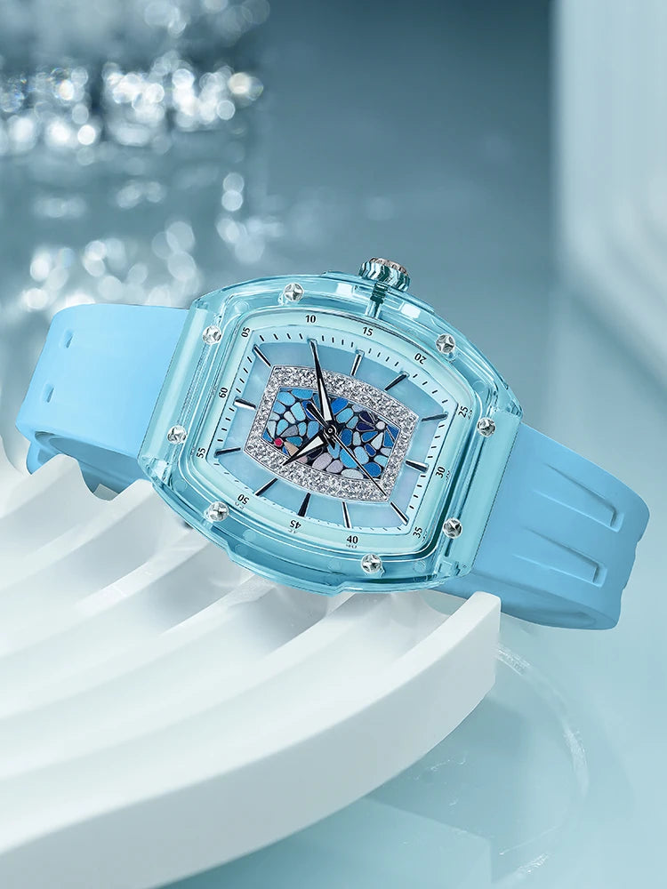 TSAR BOMBA TB-8219L Montre Femme Quartz Cristal Saphir Élégante – CLEVI Paris