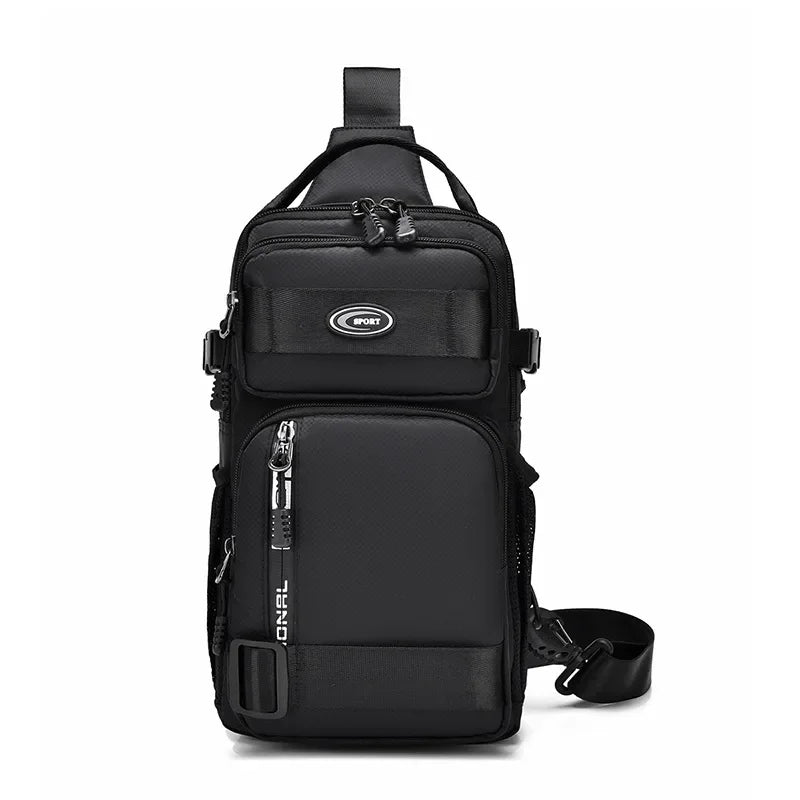 Sac Bandoulière Unisexe Nylon – Sac Poitrine Multicompartiments, Voyage & Quotidien – CLEVI Paris