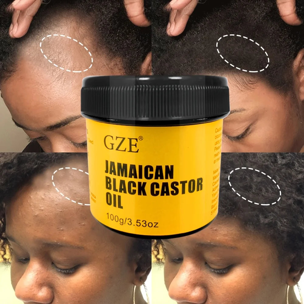Soin Capillaire Huile de Ricin Noire Jamaïcaine & Crème Gingembre — CLEVI Paris
