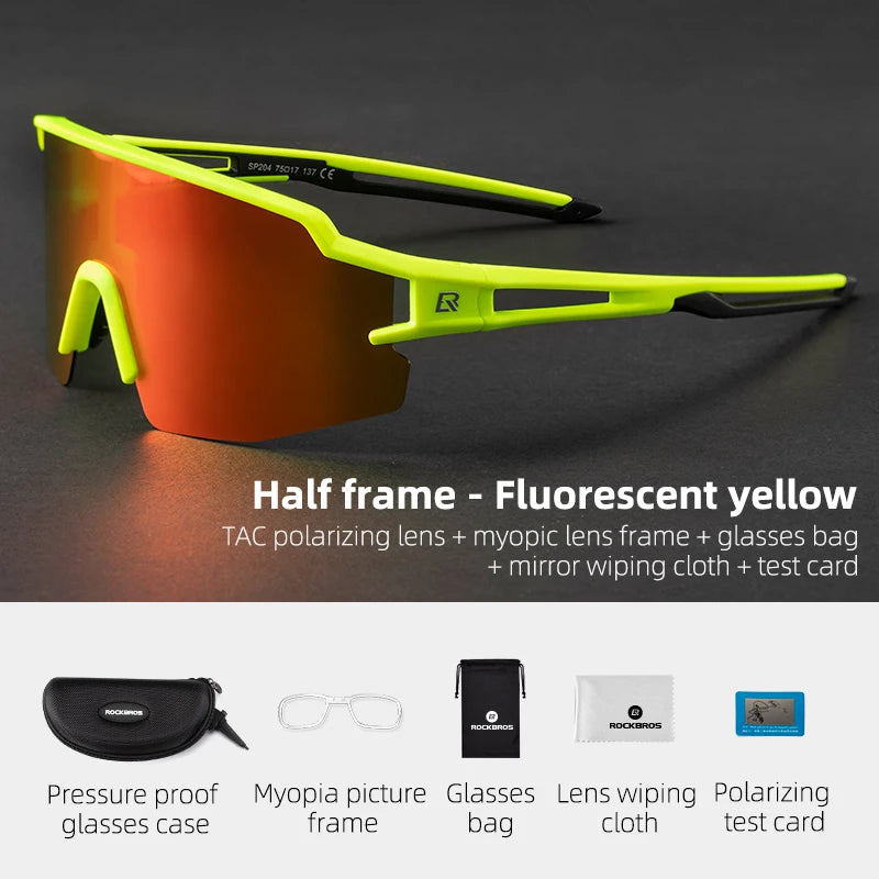 Lunettes de Cyclisme Polarisées UV400 avec Monture Myopie – CLEVI Paris