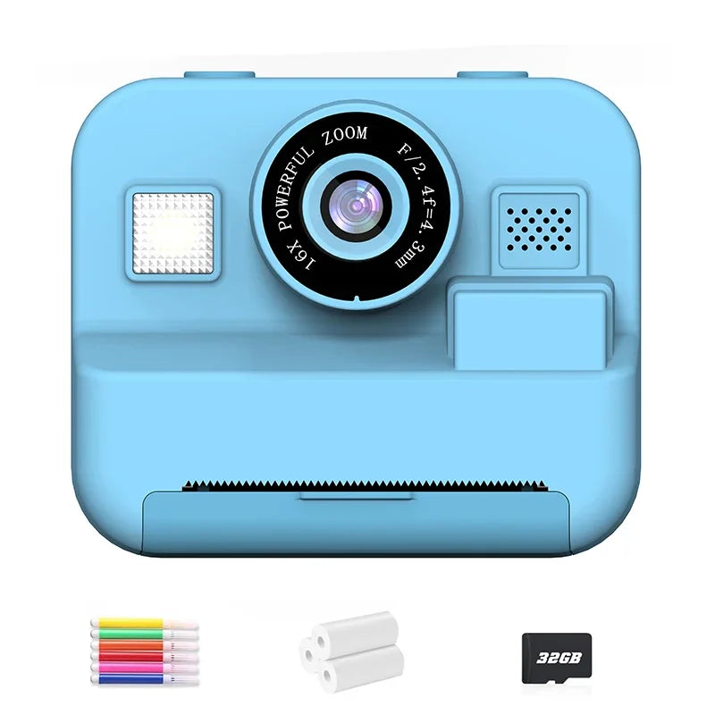 Appareil Photo Instantané Enfant 48MP – Impression Thermique, Écran 2.4", Vidéo 1080P