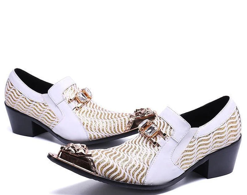 Oxfords Homme Bout Métal Doré – CLEVI Paris