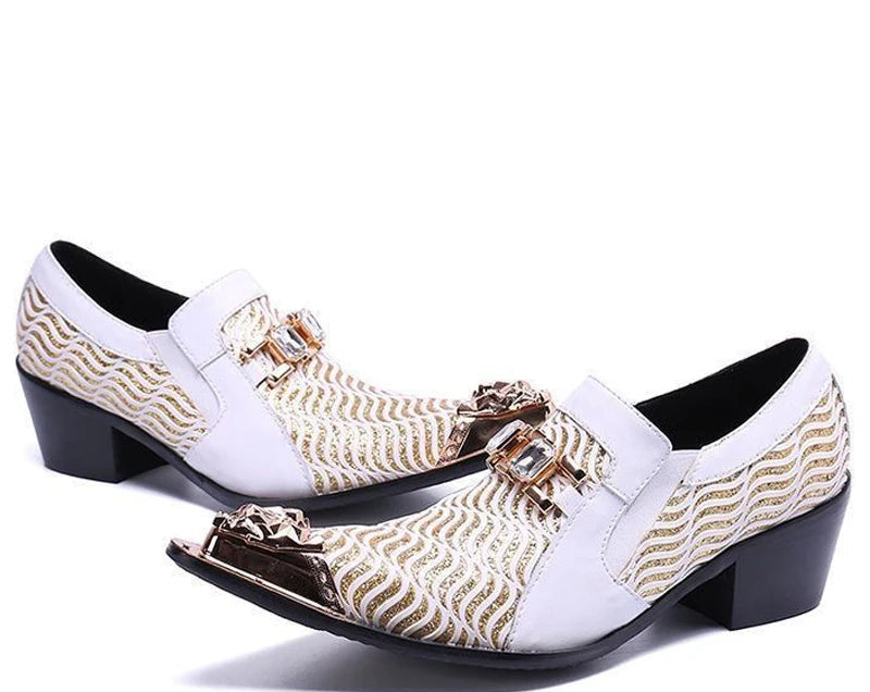 Derbies Homme Cuir Bout Pointu Slip-On – CLEVI Paris