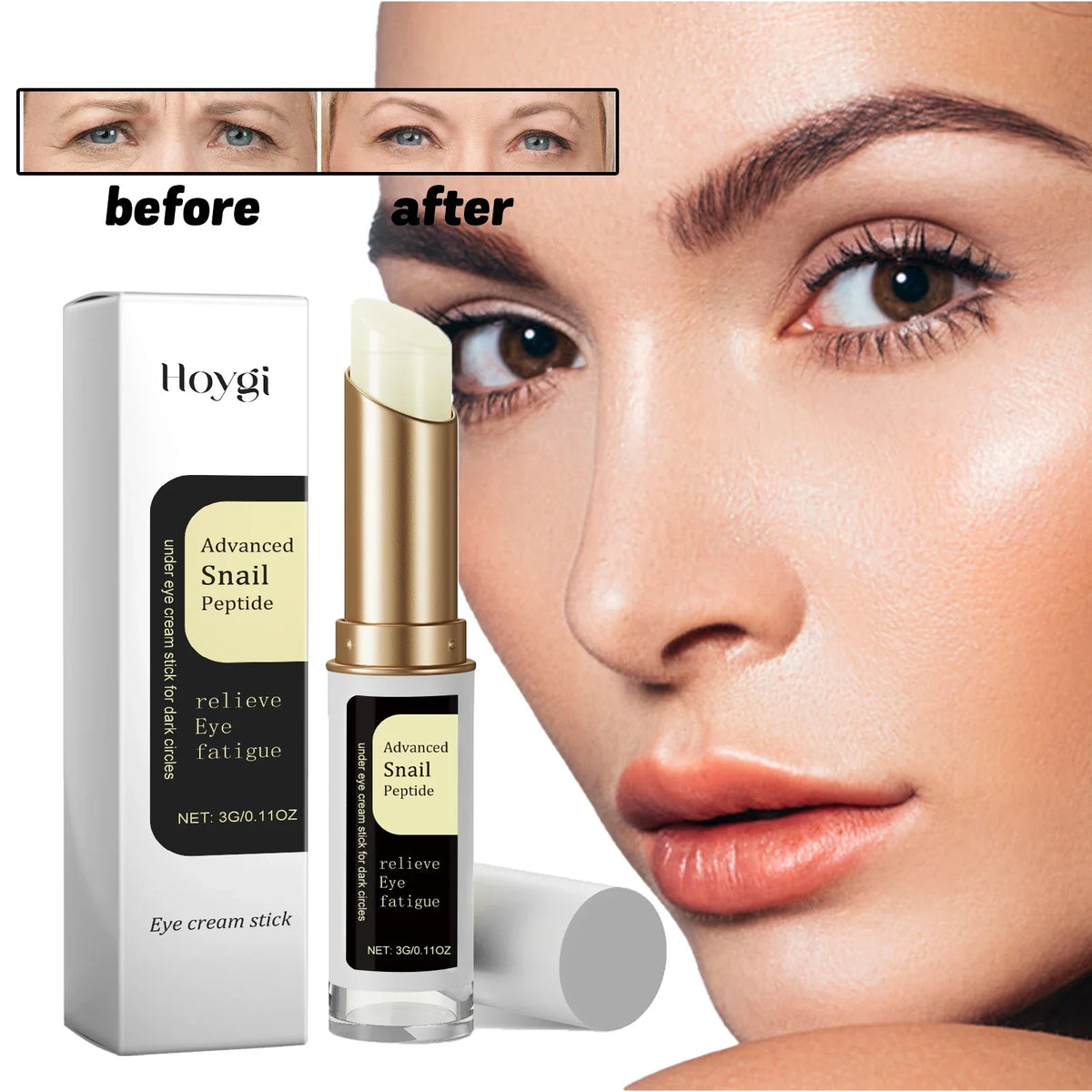 Stick contour des yeux aux peptides d’escargot – CLEVI Paris