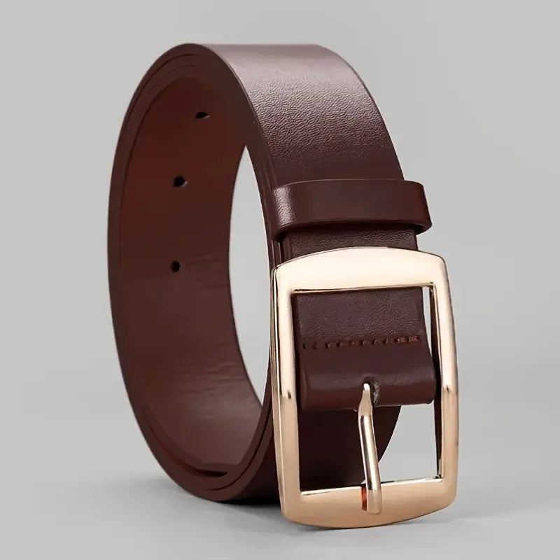 Ceinture Cuir PU Boucle Métal | Style Casual, Unisexe – CLEVI Paris