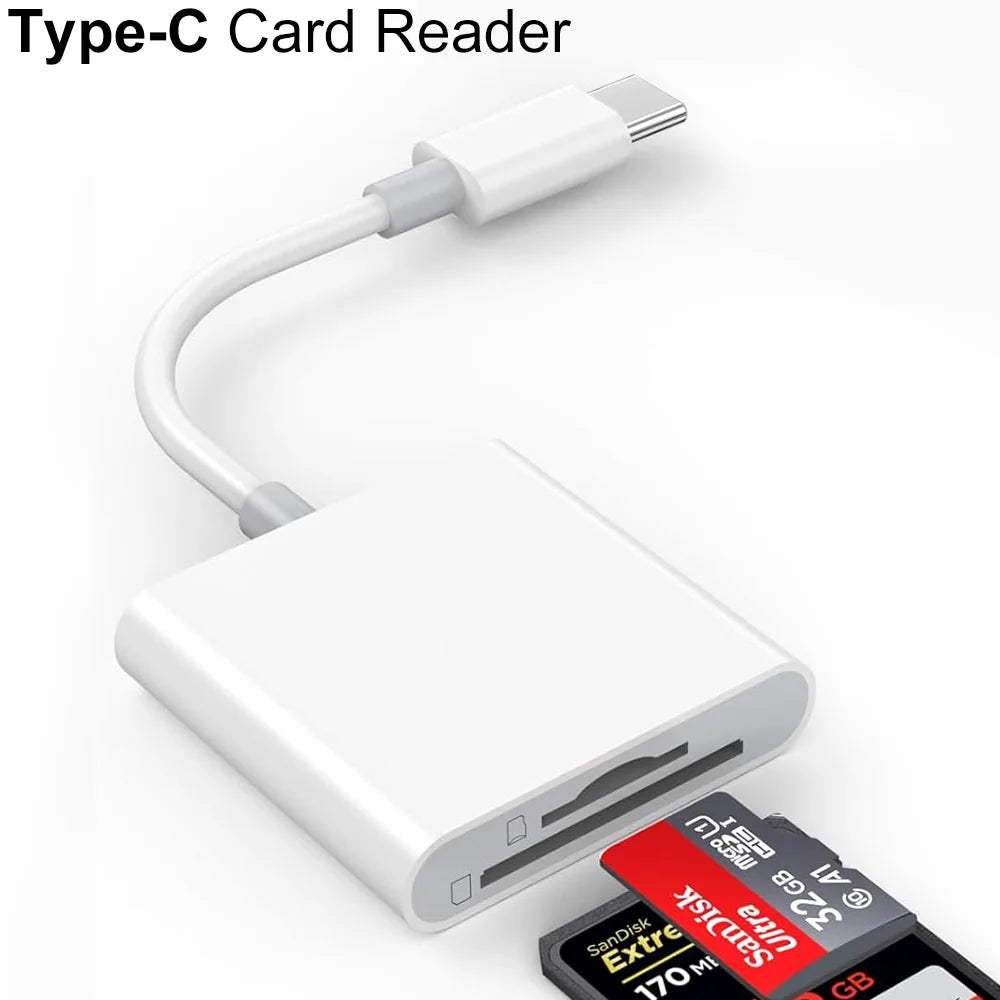 Lecteur SD/TF USB-C OTG iPhone & Android – CLEVI Paris