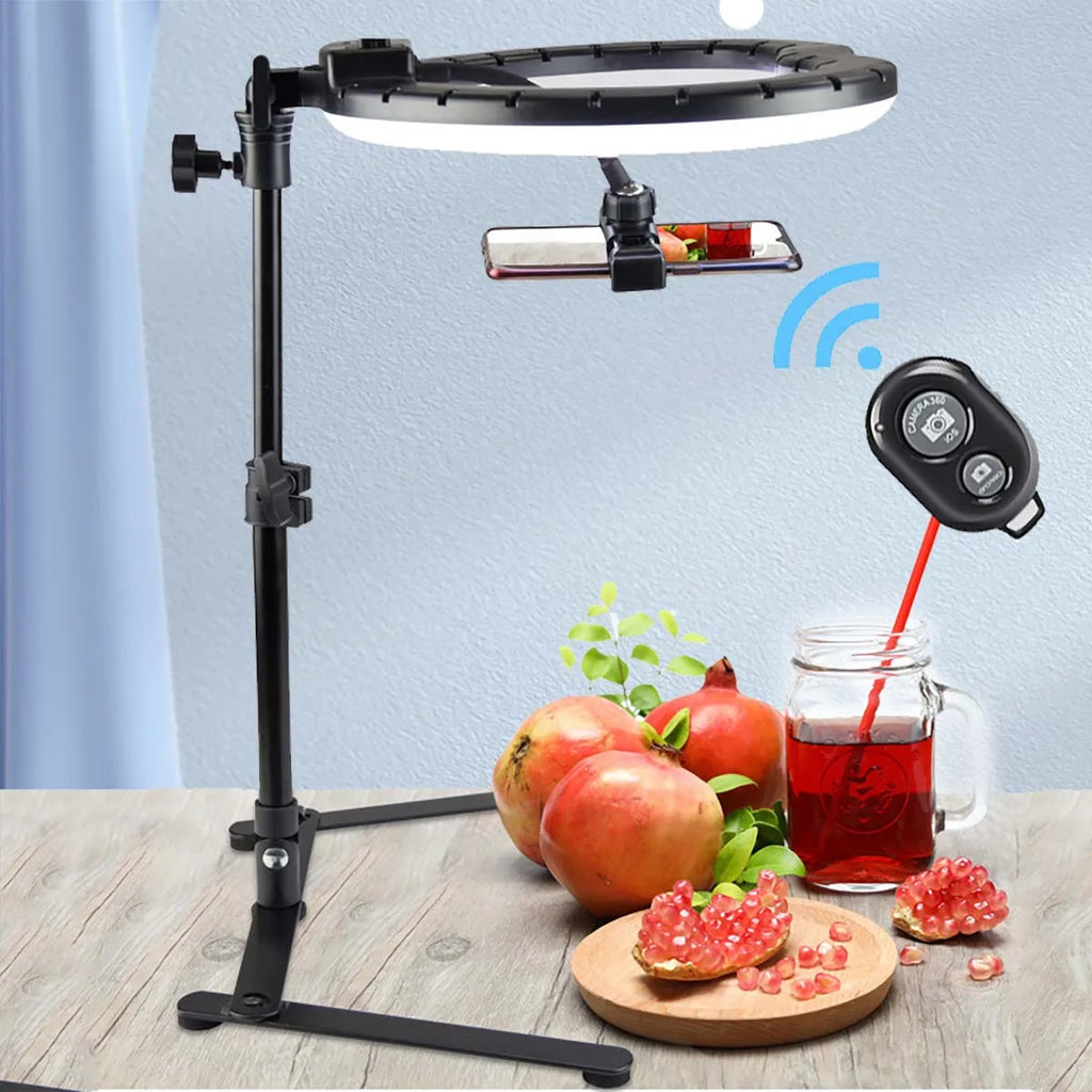 Anneau LED BTFOOR 26 cm avec support téléphone – CLEVI Paris