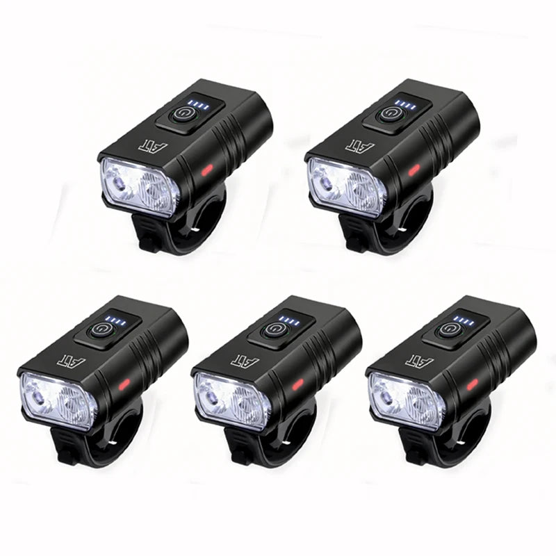 Phare Avant Vélo LED Rechargeable USB-C | 6 Modes, ABS, VTT & Vélo Route, Fixation Guidon – CLEVI Paris