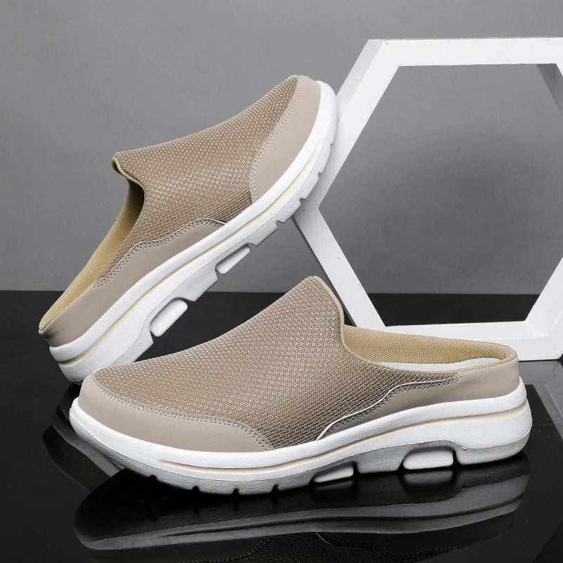 Mules Slides Homme Air Mesh Respirantes Semelle EVA Épaisse — Intérieur & Extérieur | CLEVI Paris