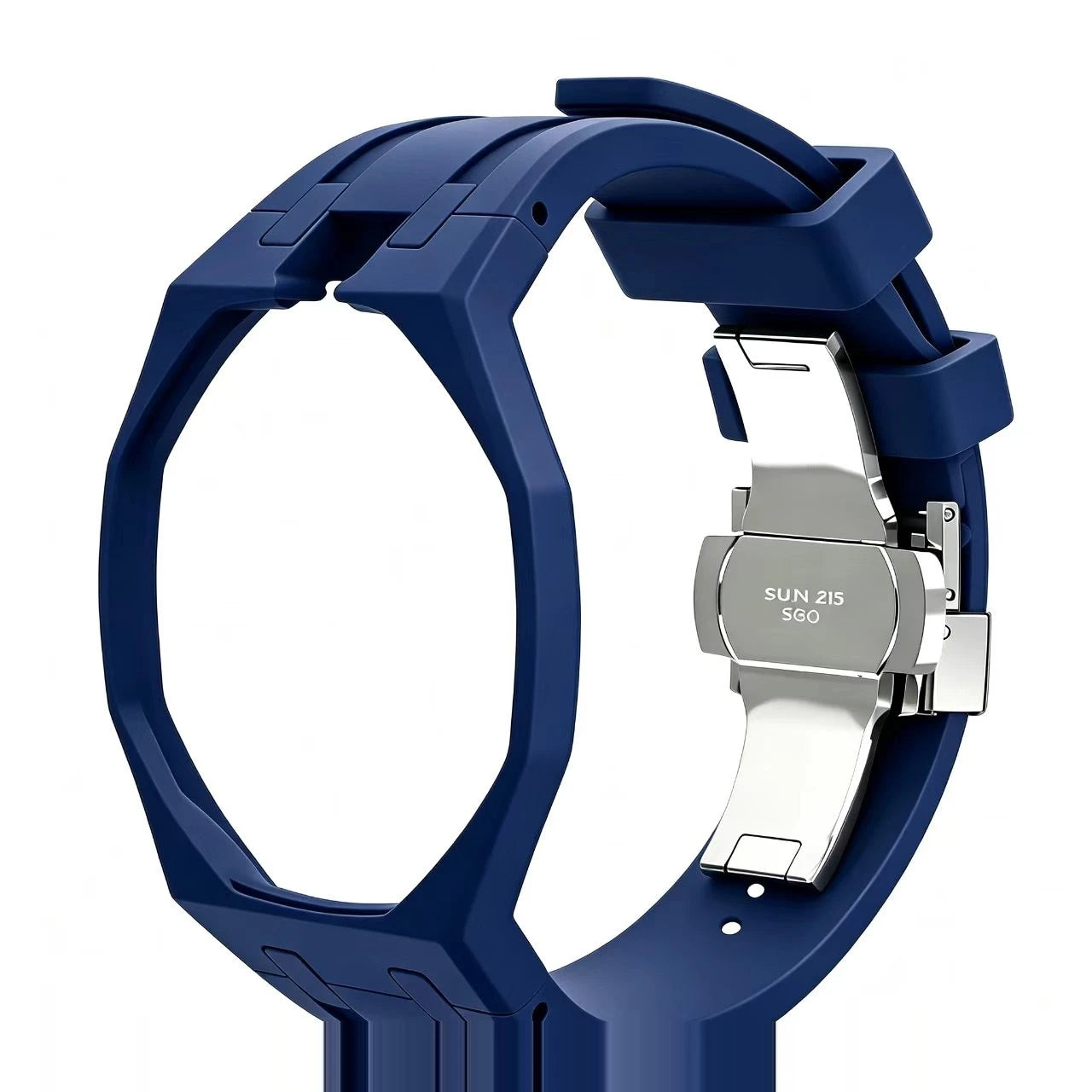 Kit Bracelet FKM + Boîtier Céramique Compatible Swatch x AP Royal Oak Boucle Déployante – CLEVI Paris