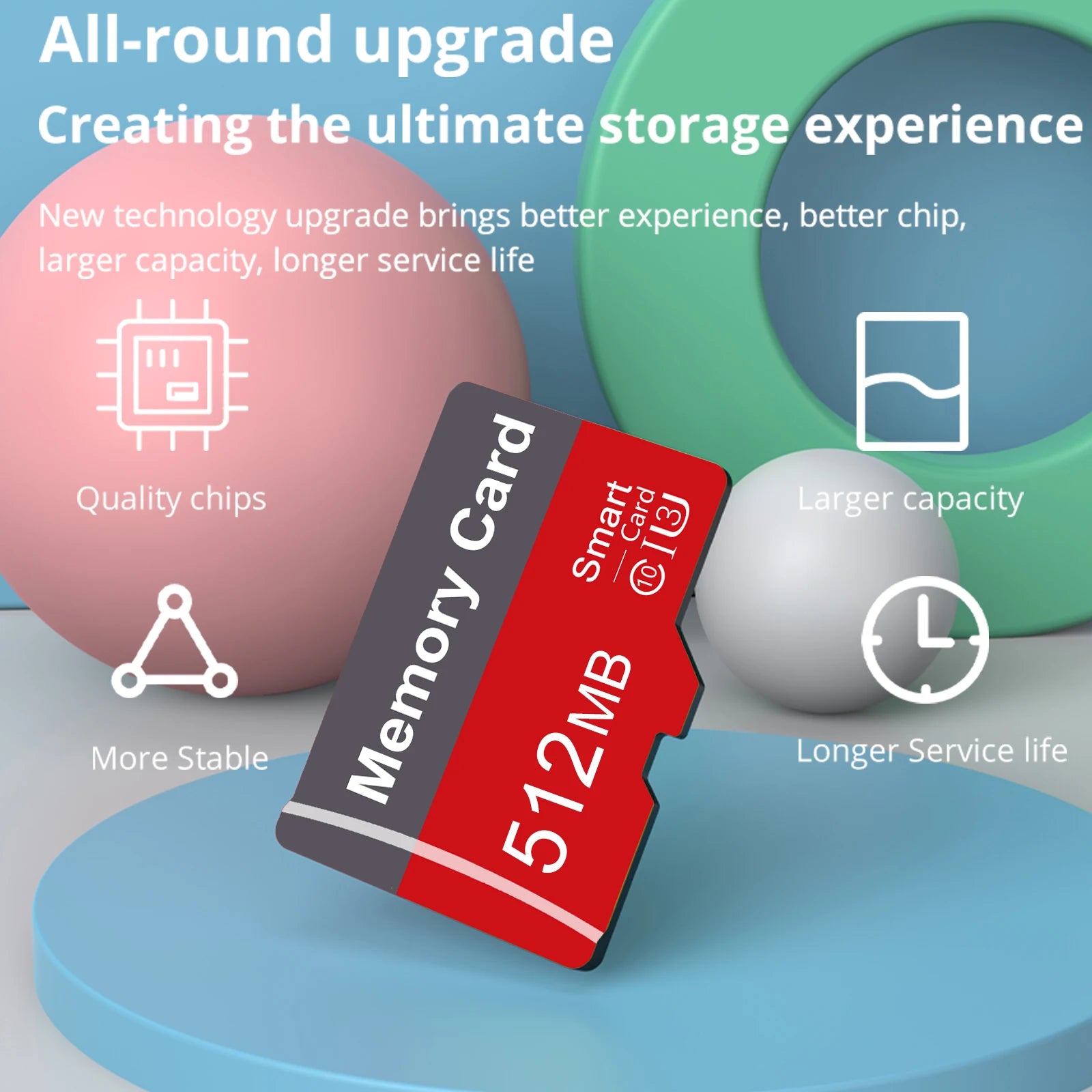 Carte Mémoire TF Micro SD Petite Capacité | Class 10 U3 V30, 64–512 Mo, Appareil Photo & Téléphone – CLEVI Paris