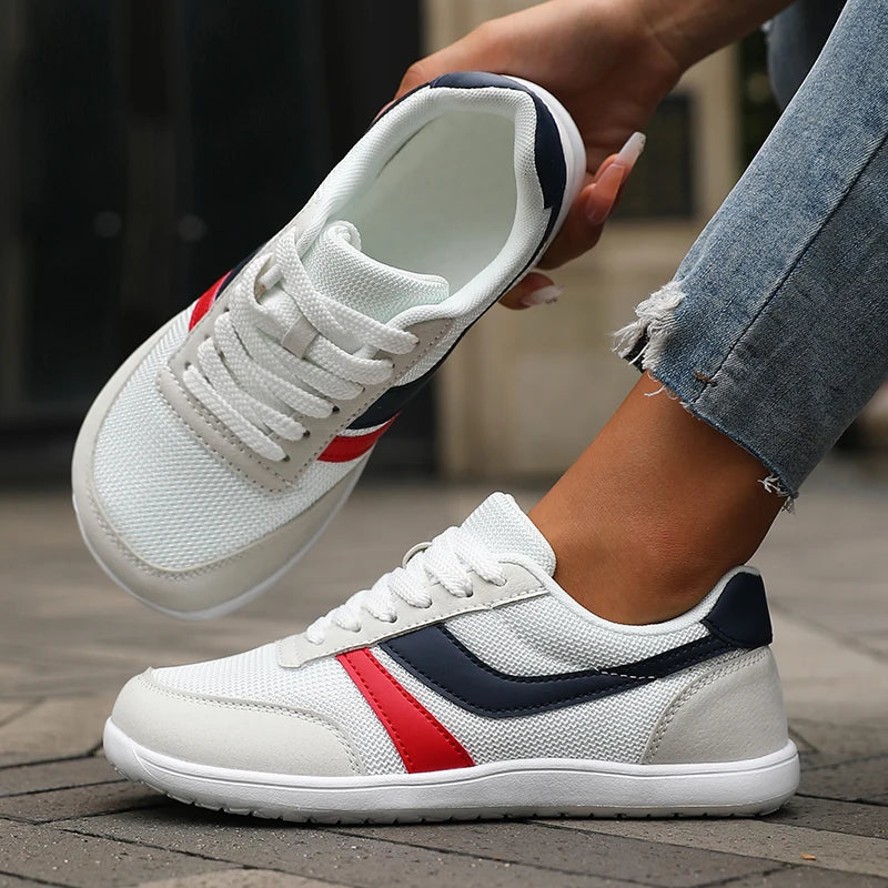 Sneakers Unisexe Bout Large Barefoot Mesh Respirant Semelle Plate – CLEVI Paris