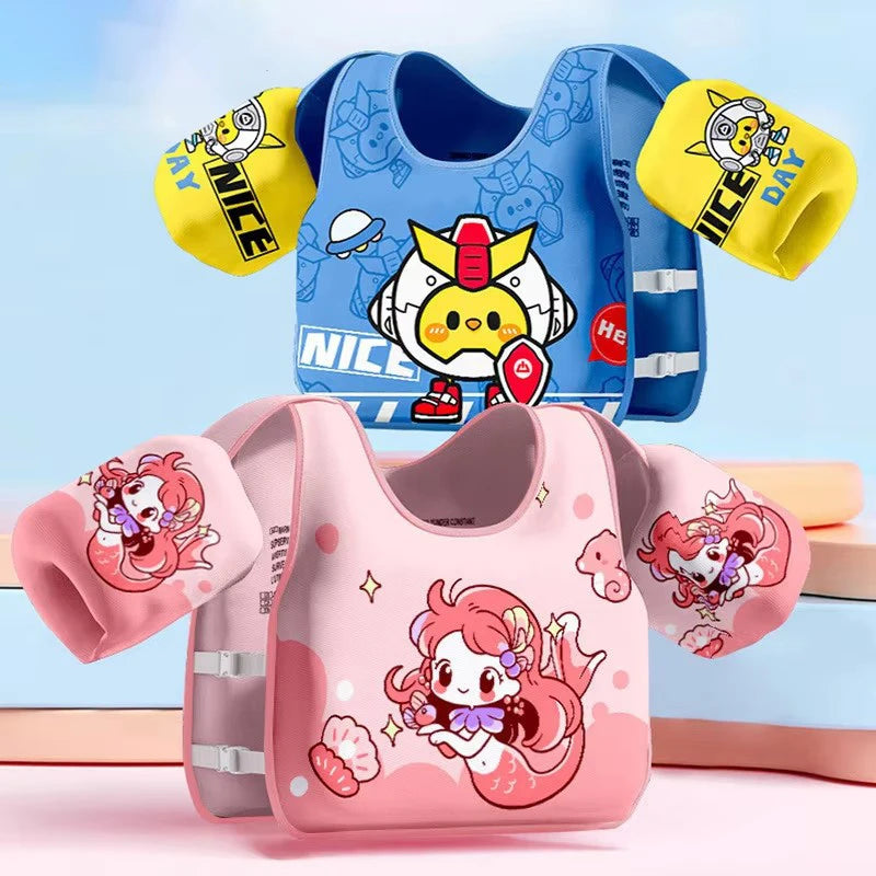 Gilet de Natation Flottant Enfant – Brassards Mousse Sans Gonflage – Apprentissage Natation Dès 6 Ans