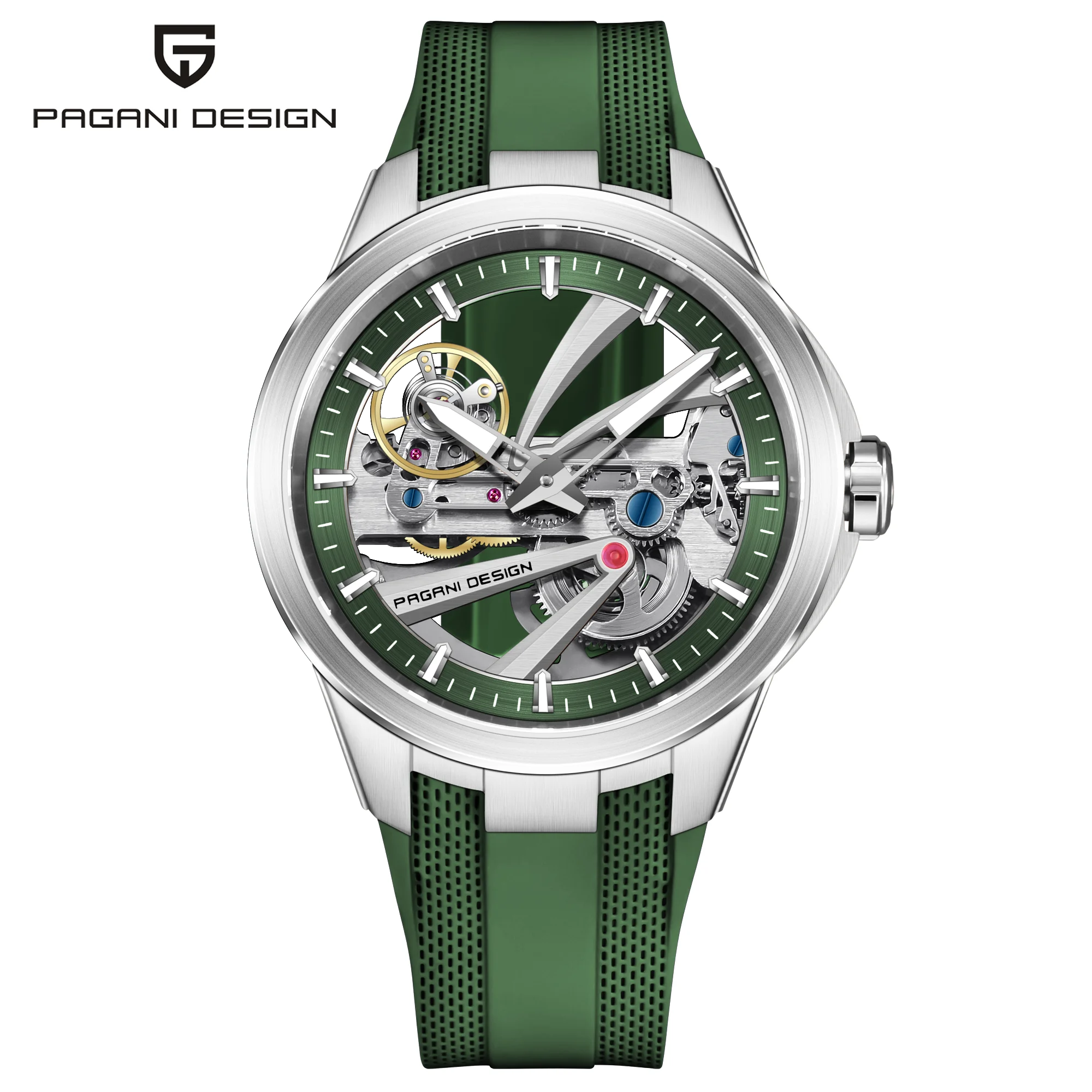 Montre Homme Automatique Squelette Fluororubber Pagani Design PD-YS030 – CLEVI Paris